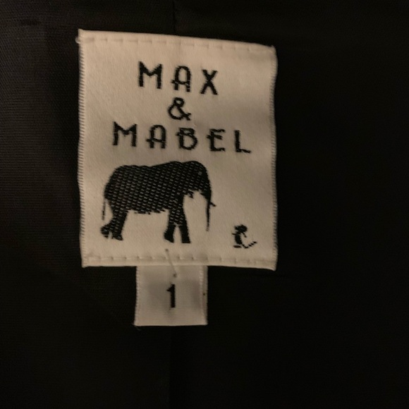 Max and Mable vintage mixed print jacket with knot style buttons Sz Large - Picture 5 of 9